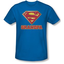 Superman - Mens Super Grandpa Slim Fit T-Shirt