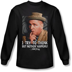Three Stooges - Mens Try To Think Longsleeve T-Shirt