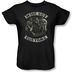 Three Stooges - Womens Wise Guy Customs T-Shirt