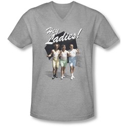 Three Stooges - Mens Hey Ladies V-Neck T-Shirt