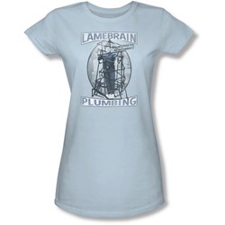 Three Stooges - Juniors Lanebrain Plumbing Sheer T-Shirt