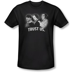 Three Stooges - Mens Turst Us Slim Fit T-Shirt