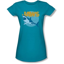 Jaws - Juniors Day Glow Sheer T-Shirt