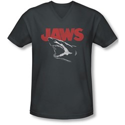 Jaws - Mens Cracked Jaw V-Neck T-Shirt