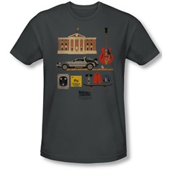 Back To The Future - Mens Items Slim Fit T-Shirt