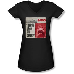 Jaws - Juniors Terror V-Neck T-Shirt