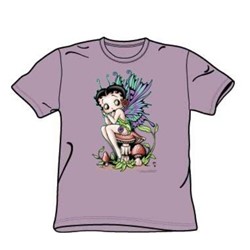 Betty Boop - Fairy - Big Boys Lilac S/S T-Shirt For Boys