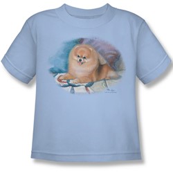 Wildlife - Little Boys Pomeranian Portrait T-Shirt