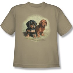Wildlife - Big Boys Dachshund Pups T-Shirt