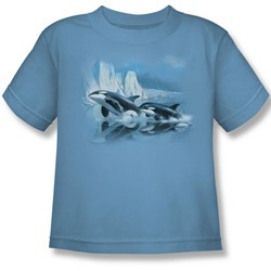 Wildlife - Little Boys Glaciers Edge Orcas  T-Shirt