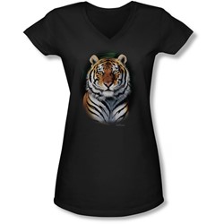 Wildlife - Juniors Jungle Fire  V-Neck T-Shirt