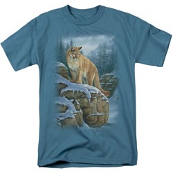 Wildlife - Mens Misty Canyon Cougar  T-Shirt