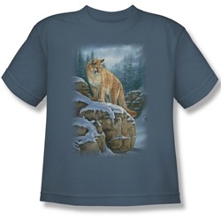Wildlife - Big Boys Misty Canyon Cougar  T-Shirt