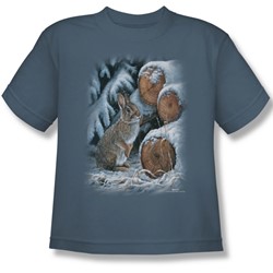 Wildlife - Big Boys Wood Pile Rabbit  T-Shirt