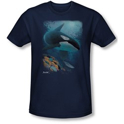 Wildlife - Mens Salmon Hunter Orca Slim Fit T-Shirt
