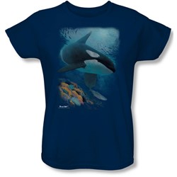 Wildlife - Womens Salmon Hunter Orca T-Shirt