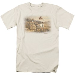 Wildlife - Mens Pointer & Bobwhite Quail  T-Shirt