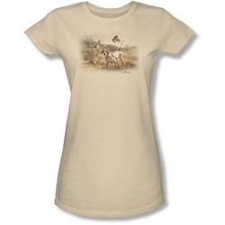 Wildlife - Juniors Pointer & Bobwhite Quail  Sheer T-Shirt