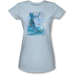 Wildlife - Juniors Leaping Sailfish  Sheer T-Shirt