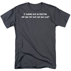 Funny Tees - Mens Vampire'S Reflection T-Shirt