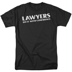 Funny Tees - Mens Lawyers Do It Confidentially T-Shirt