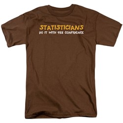 Funny Tees - Mens Statisticians Do It 95% Confidence T-Shirt