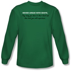 Funny Tees - Mens Argue With Idiots Longsleeve T-Shirt