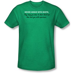 Funny Tees - Mens Argue With Idiots T-Shirt