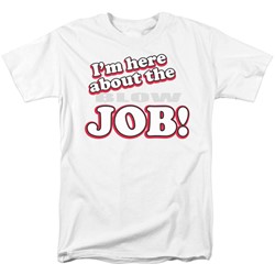 Funny Tees - Mens Here About Job T-Shirt