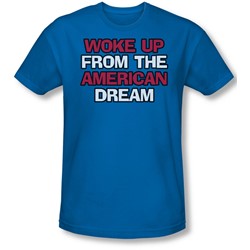 Funny Tees - Mens Amreican Dream Slim Fit T-Shirt
