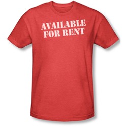 Funny Tees - Mens Available For Rent T-Shirt