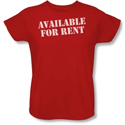 Funny Tees - Womens Available For Rent T-Shirt