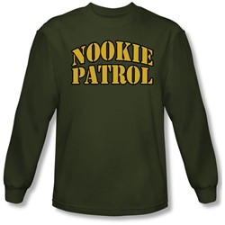 Funny Tees - Mens Nookie Patrol Longsleeve T-Shirt