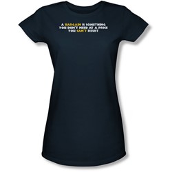 Funny Tees - Juniors A Bargain Sheer T-Shirt