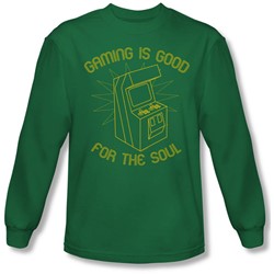 Funny Tees - Mens Gaming For The Soul Longsleeve T-Shirt