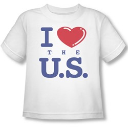 Funny Tees - Toddler I Love The Us T-Shirt
