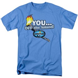 Survivor - Survivor / You, Off The Island! Adult T-Shirt In Carolina Blue