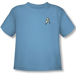Star Trek - Science Uniform Toddler T-Shirt In Carolina Blue