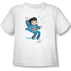 Elvis - Lil' Jailbird Toddler T-Shirt In White