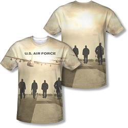 Air Force - Mens Long Walk (Front/Back Print) T-Shirt