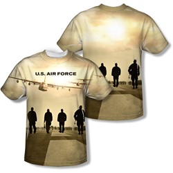 Air Force - Mens Long Walk (Front/Back Print) T-Shirt