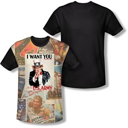 Army - Mens Vintage Collage T-Shirt