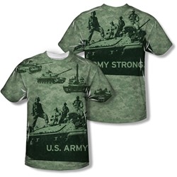 Army - Mens Tank Up (Front/Back Print) T-Shirt