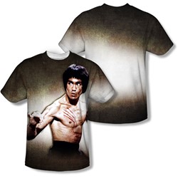 Bruce Lee - Mens Scratched (Front/Back Print) T-Shirt