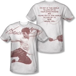 Bruce Lee - Mens Expectations (Front/Back Print) T-Shirt