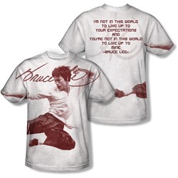 Bruce Lee - Youth Expectations (Front/Back Print) T-Shirt