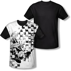 Batman - Mens Checkerboard Kick T-Shirt