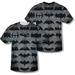 Batman - Mens 75 Symbols (Front/Back Print) T-Shirt