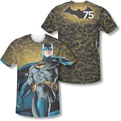 Batman - Mens 75 Glow (Front/Back Print) T-Shirt