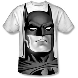 Batman - Mens Bw Bat Head T-Shirt